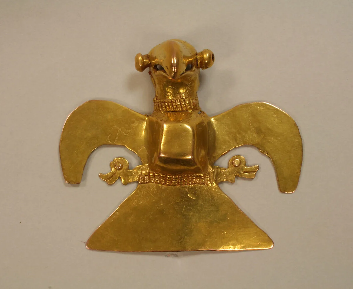 Cast Gold Eagle Pendant — Unknown