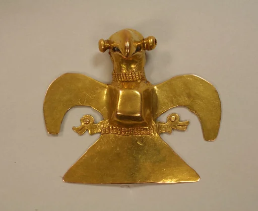 Cast Gold Eagle Pendant