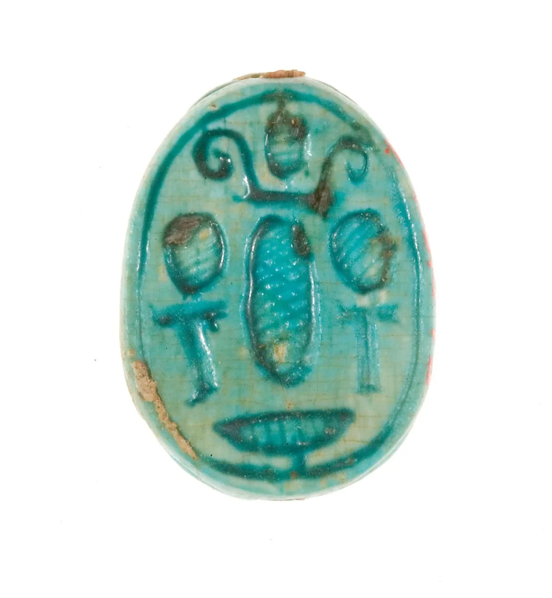 Scarab Inscribed with a Hieroglyphic Motif — Unknown