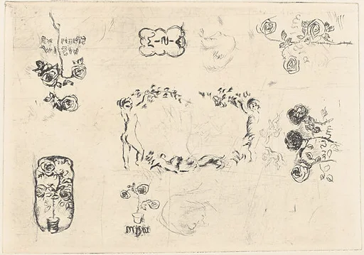Preliminary design of book-plates for Misia Natanson