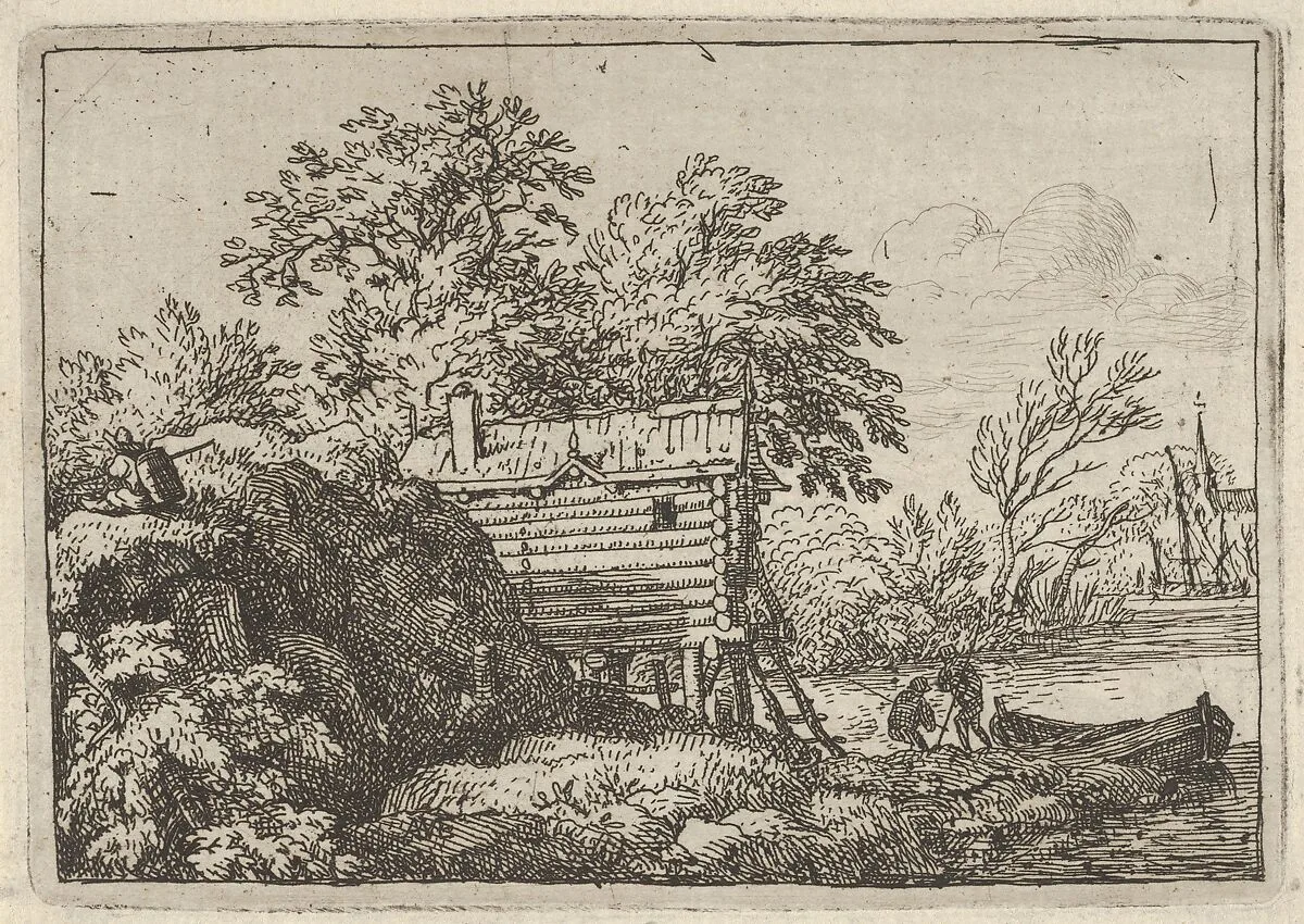 The Fisherman's Hut — Allart van Everdingen