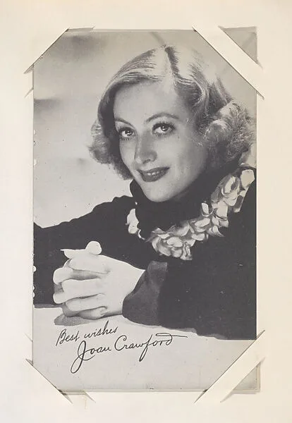 Joan Crawford from Movie Stars Exhibit Cards series (W401) — Unknown