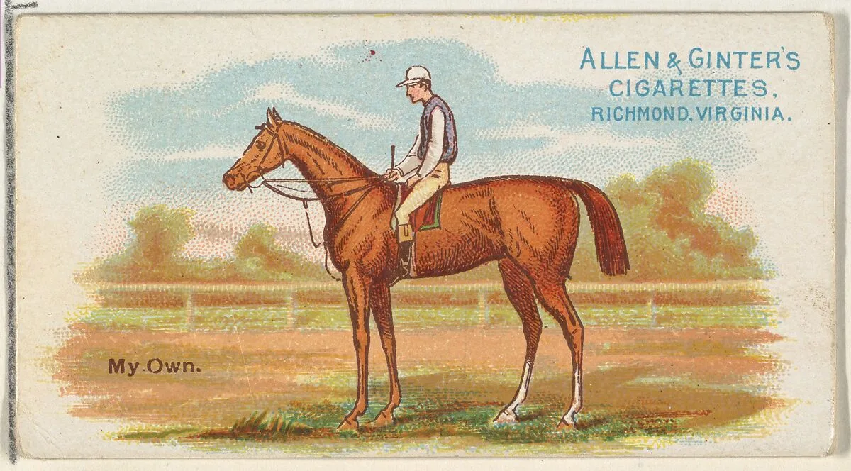 My Own, from The World's Racers series (N32) for Allen & Ginter Cigarettes — Allen & Ginter|Lindner, Eddy & Claus
