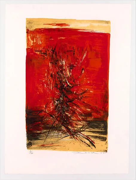 Fire in the Sky (Le Feu dans le ciel) — Zao Wou-Ki