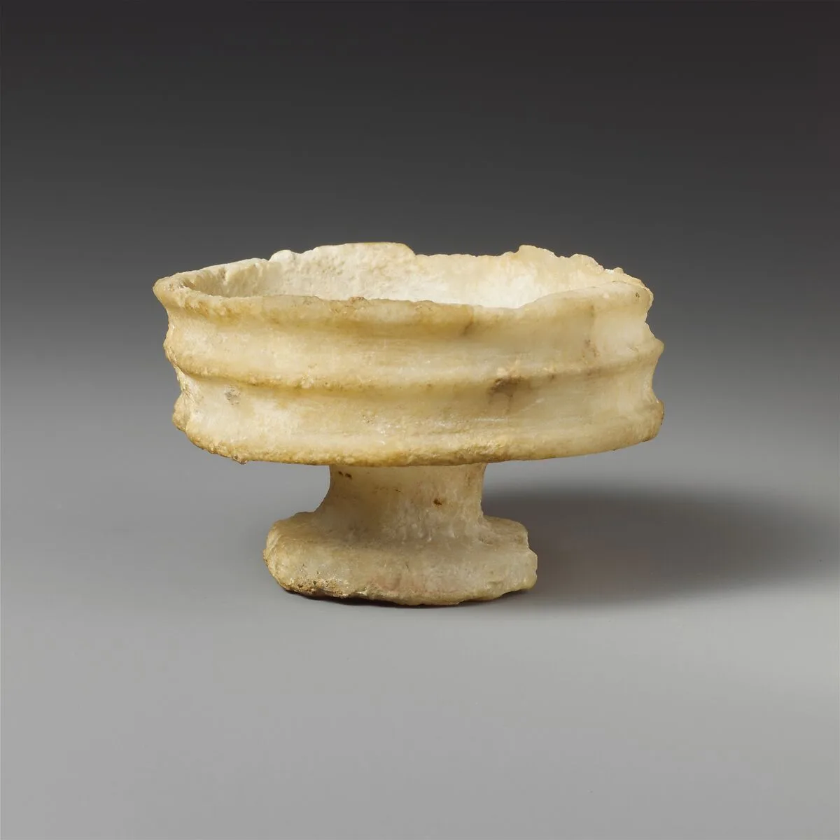 Alabaster stemmed bowl — Unknown