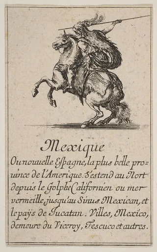 Mexico, from the playing cards "Jeu de la Géographie"