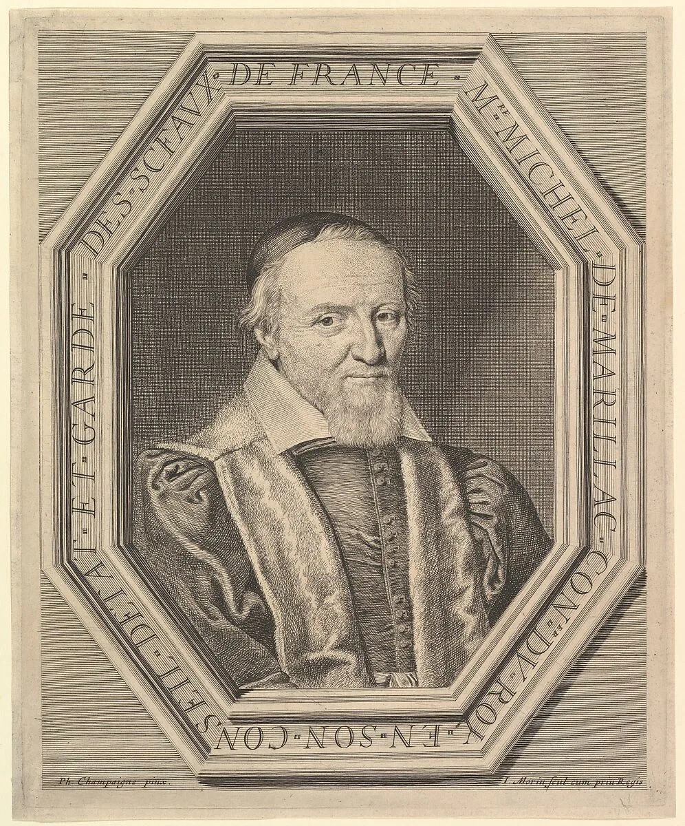 Michel de Marillac, conseiller d'etat et garde des sceaux — Jean Morin|Philippe de Champaigne