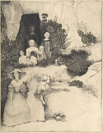 Group of Figures (drawing for a Review)