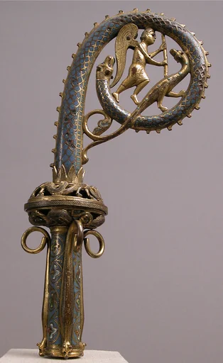 Crozier Head with Saint Michael Slaying the Dragon