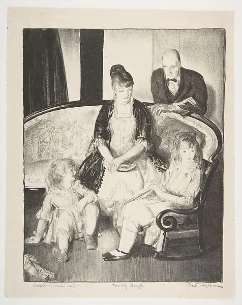 My Family, Second Stone — George Bellows|George Bellows|Bolton Brown