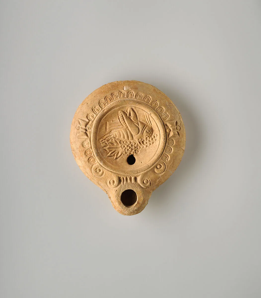 Terracotta oil lamp — Unknown