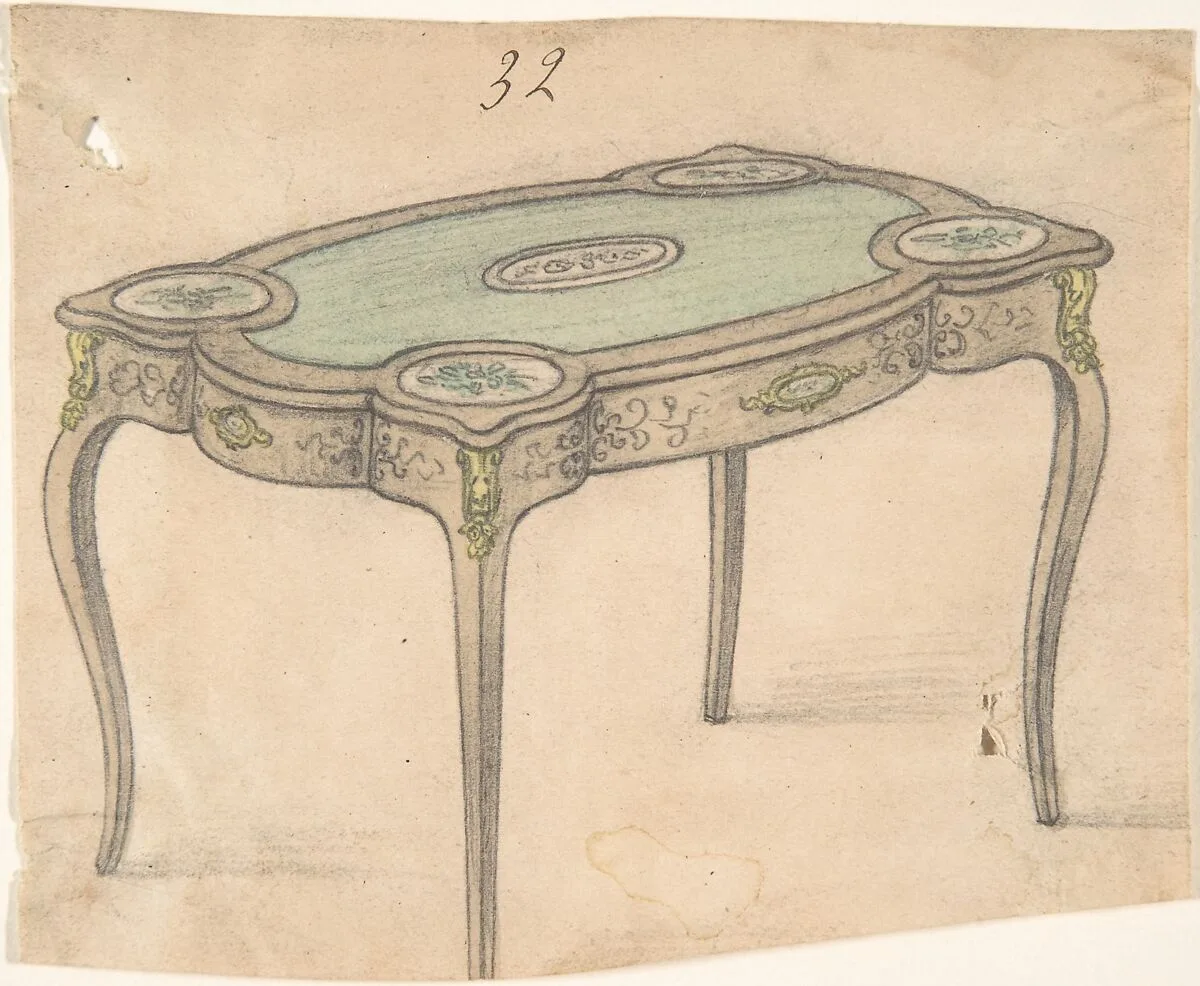 Table Design — Anonymous, British, 19th century