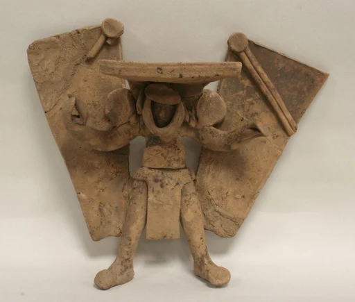 Standing Ceramic Winged Figure