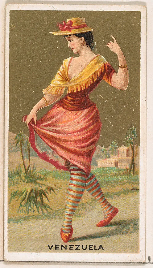 Venezuela, from the Dancing Girls of the World series (N185) issued by Wm. S. Kimball & Co. — William S. Kimball & Company