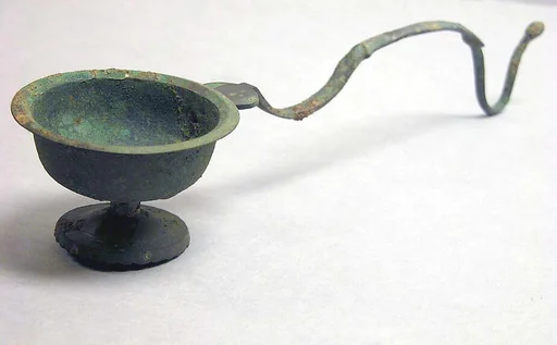 唐  青銅長柄香爐|Incense burner with long handle