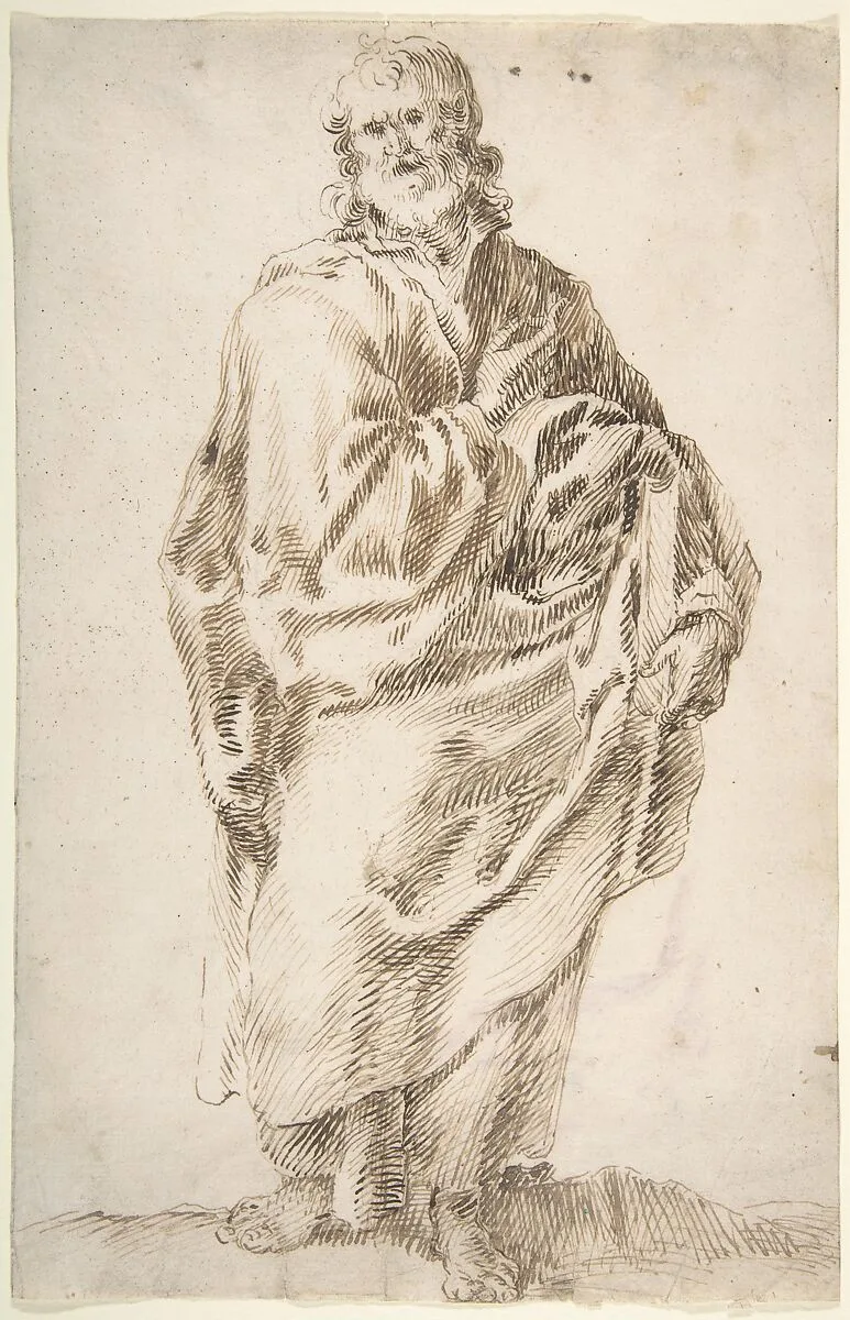 An Apostle Holding a Book — Francisco de Herrera, the Elder