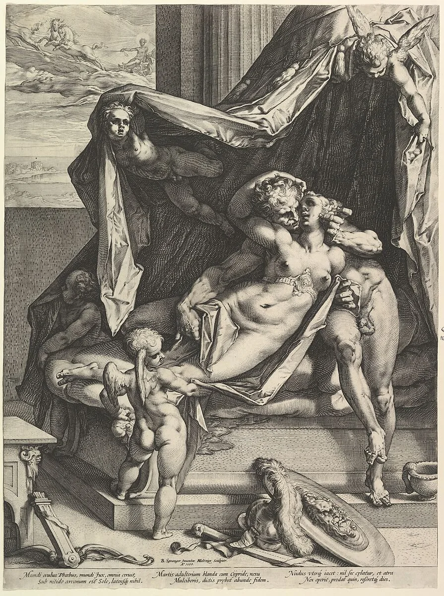 Mars and Venus — Bartholomeus Spranger|Hendrick Goltzius
