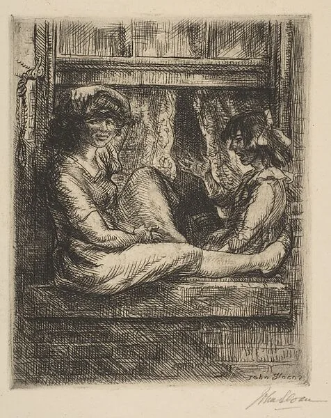 Sisters at the Window — John Sloan