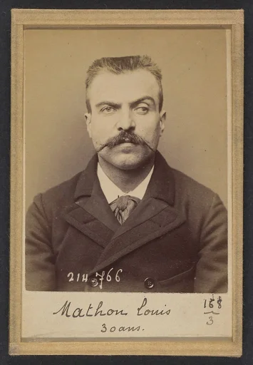 Mathon. Louis Marius. 30 ans, né à St Andiolle (Ardèche). Ferblantier. Anarchiste. 26/2/94.