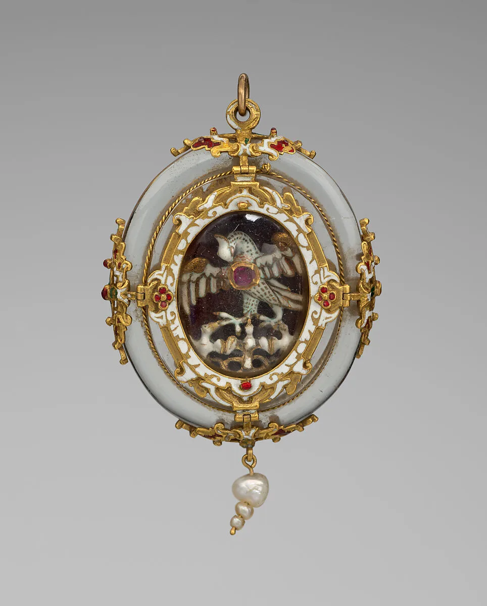 Pendant with a Pelican in Her Piety — Unknown