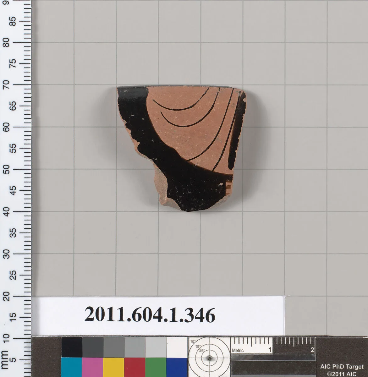 Terracotta rim fragment of a kylix (drinking cup) — Unknown