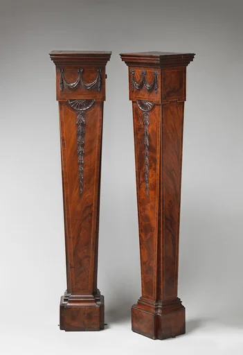 Pair of wall pedestals