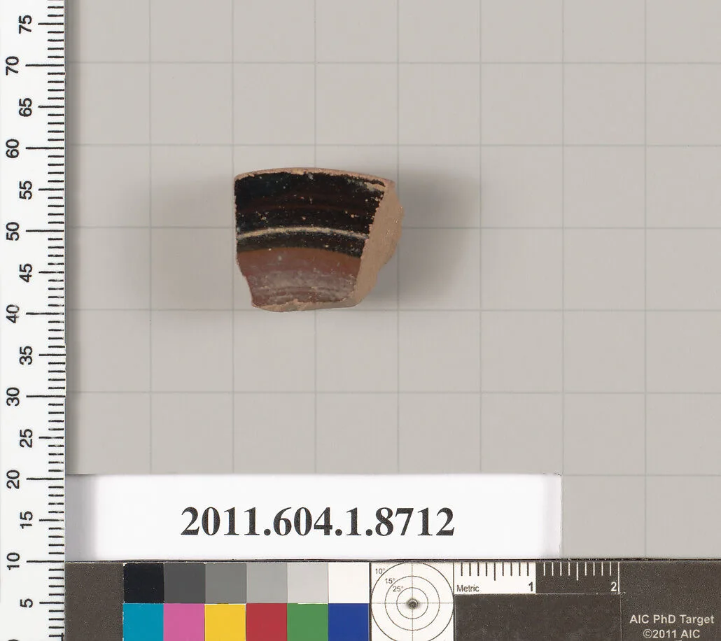 Terracotta fragment of a kylix (drinking cup) — Unknown