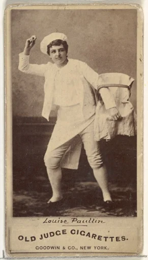 Louise Paullin, from the Actors and Actresses series (N171) for Old Judge Cigarettes