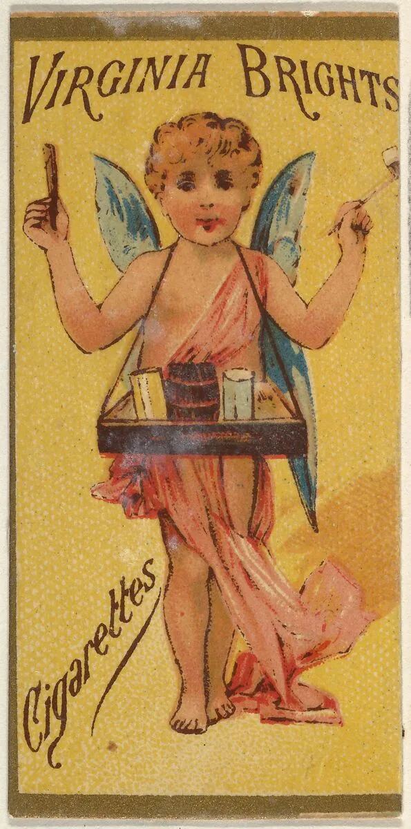 From the Girls and Children series (N64) promoting Virginia Brights Cigarettes for Allen & Ginter brand tobacco products — Allen & Ginter