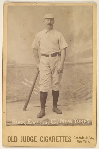 Buck Ewing, Catcher, New York, from the series Old Judge Cigarettes