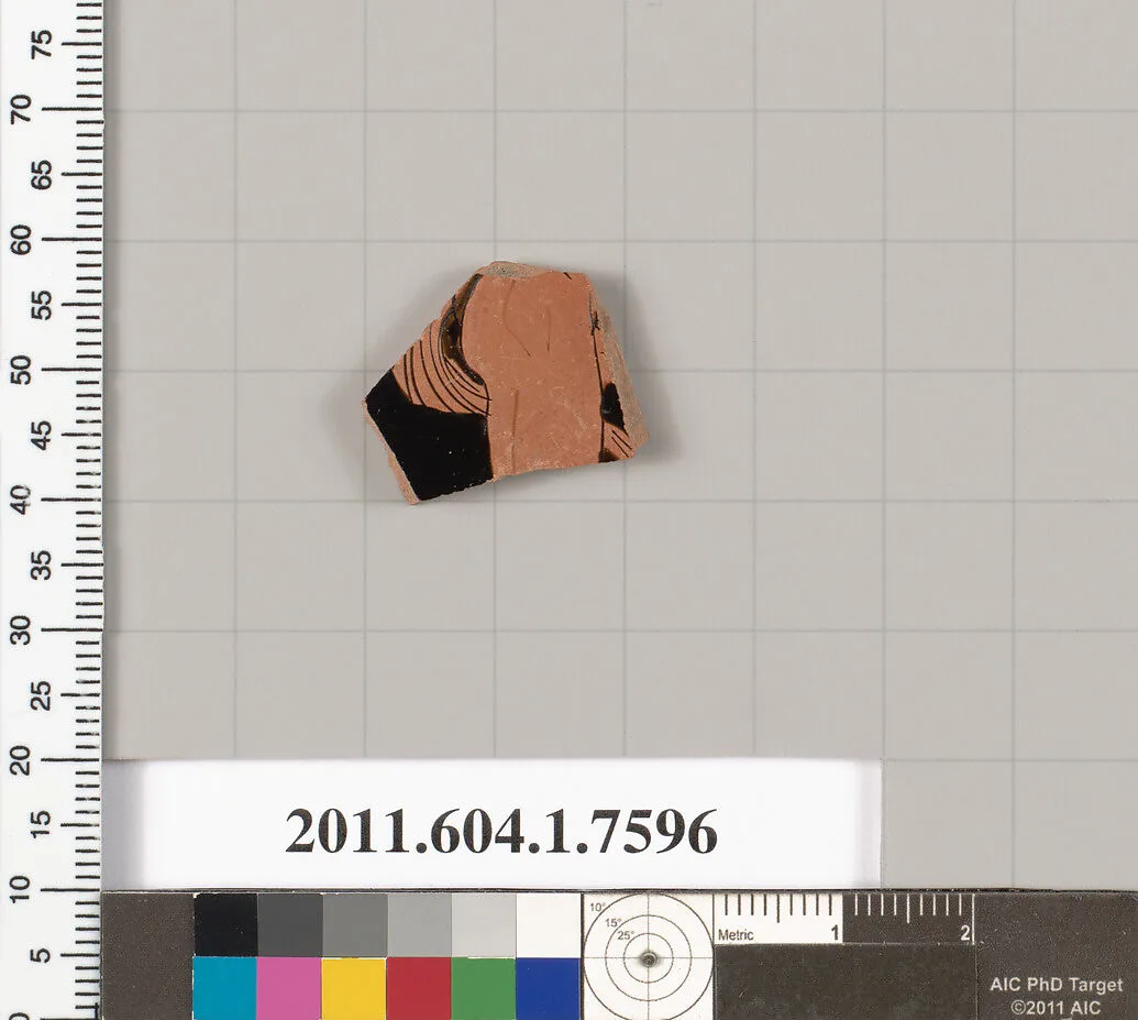 Terracotta fragment of a kylix (drinking cup) — Unknown
