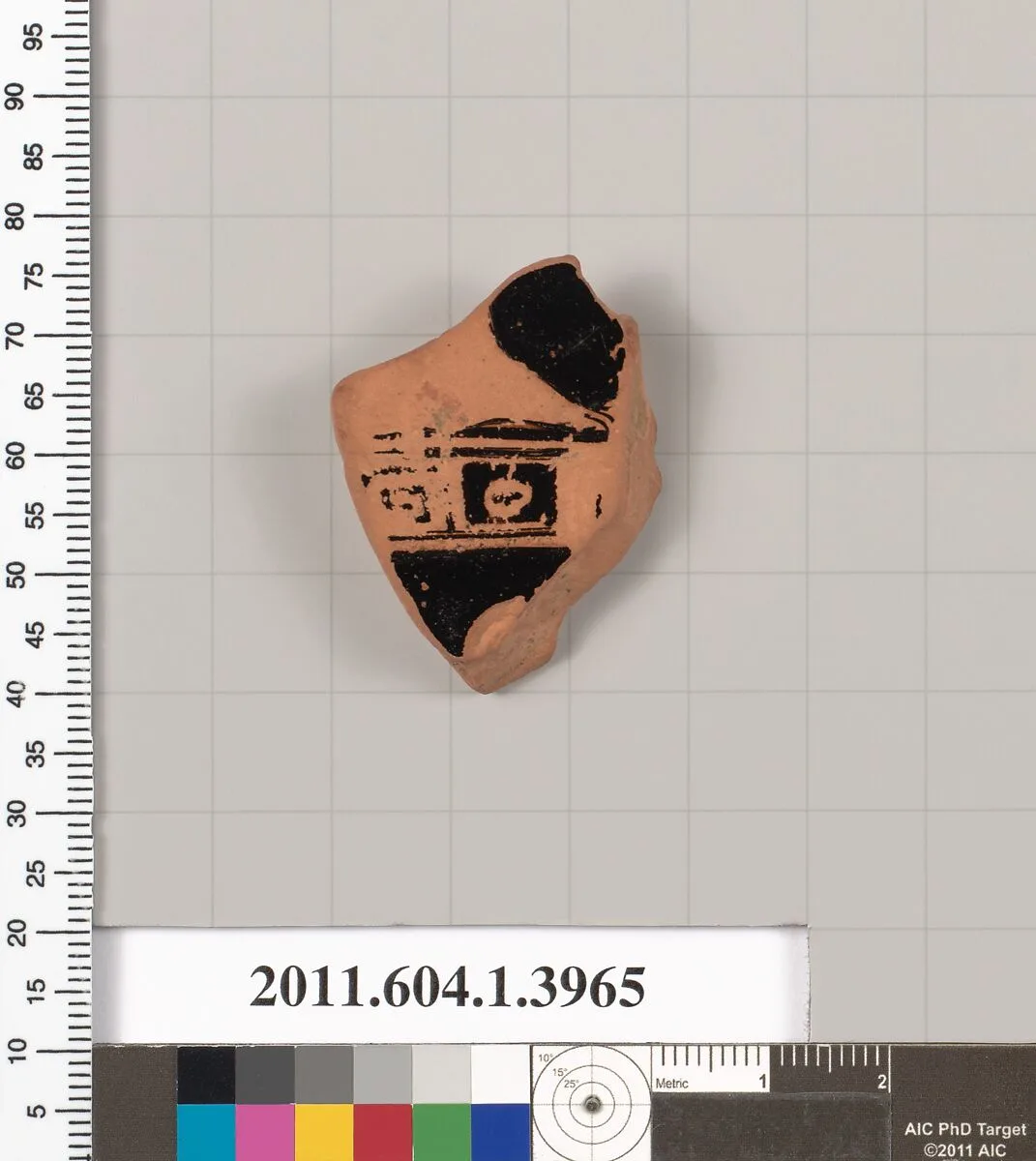 Terracotta fragment of a kylix (drinking cup) — Unknown