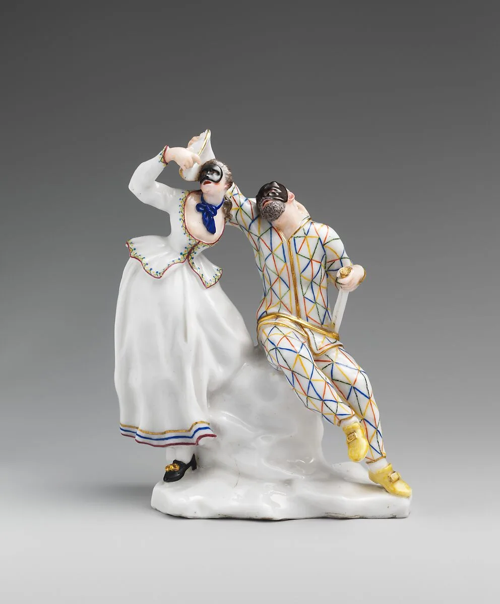 Harlequin and Columbine — Giuseppe Gricci|Capodimonte Porcelain Manufactory