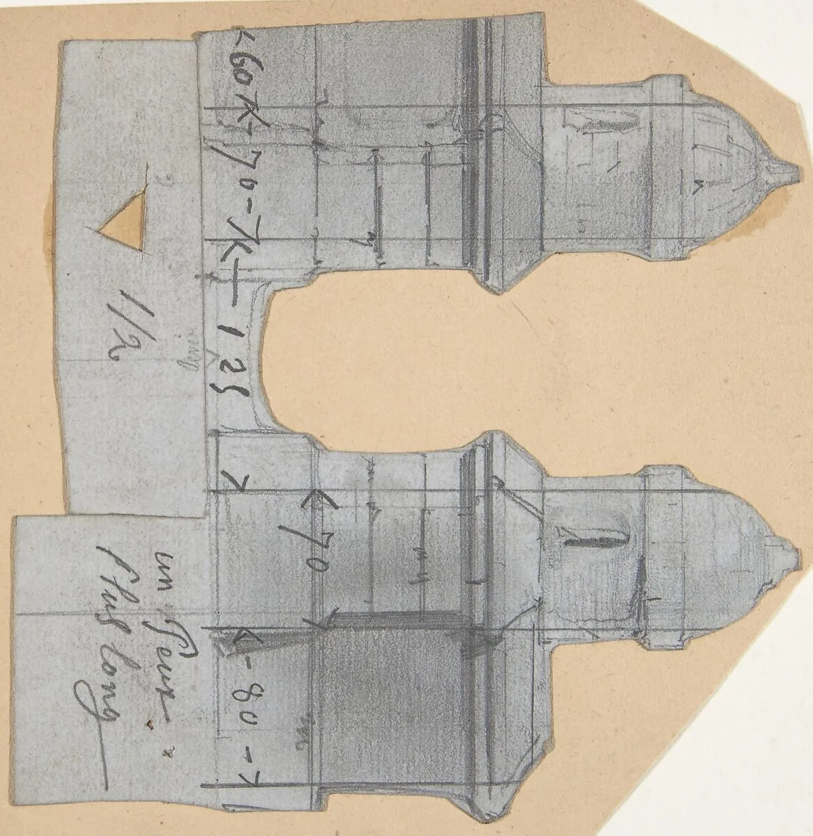 Design for a Stage Set at the Opéra, Paris — Eugène Cicéri
