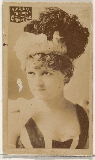 Miss Behr, from the Actors and Actresses series (N45, Type 2) for Virginia Brights Cigarettes
