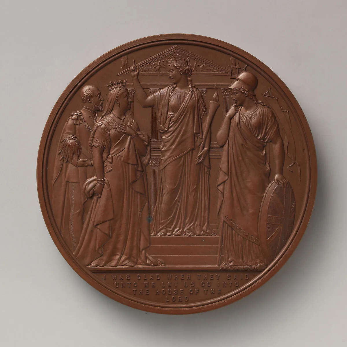 Thanksgiving Service at St. Paul's for the Recovery of the Prince of Wales from Typhoid Fever, February 27, 1872 — Alfred Benjamin Wyon|Joseph Shepherd Wyon