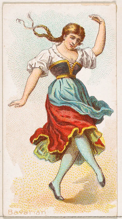Bavarian Dancer, from the Dancing Women series (N186) issued by Wm. S. Kimball & Co. — William S. Kimball & Company