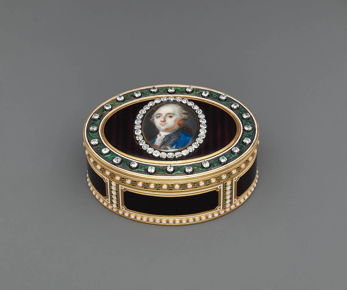 Snuffbox with portrait of Louis XVI (1754–1793), King of France — Joseph Etienne Blerzy|Louis Marie Sicardi