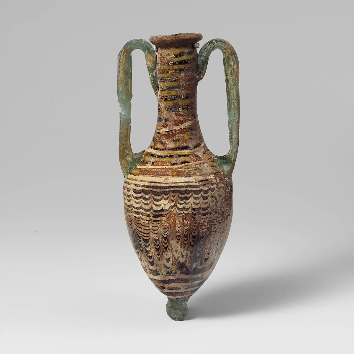 Glass amphoriskos (perfume bottle) — Unknown