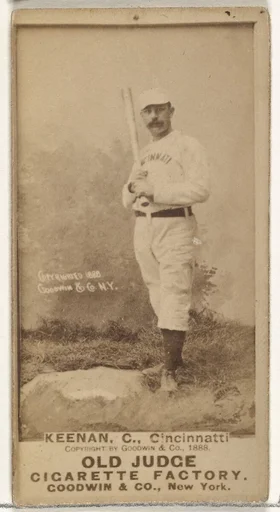 James William "Jim" Keenan, Catcher, Cincinnati, from the Old Judge series (N172) for Old Judge Cigarettes