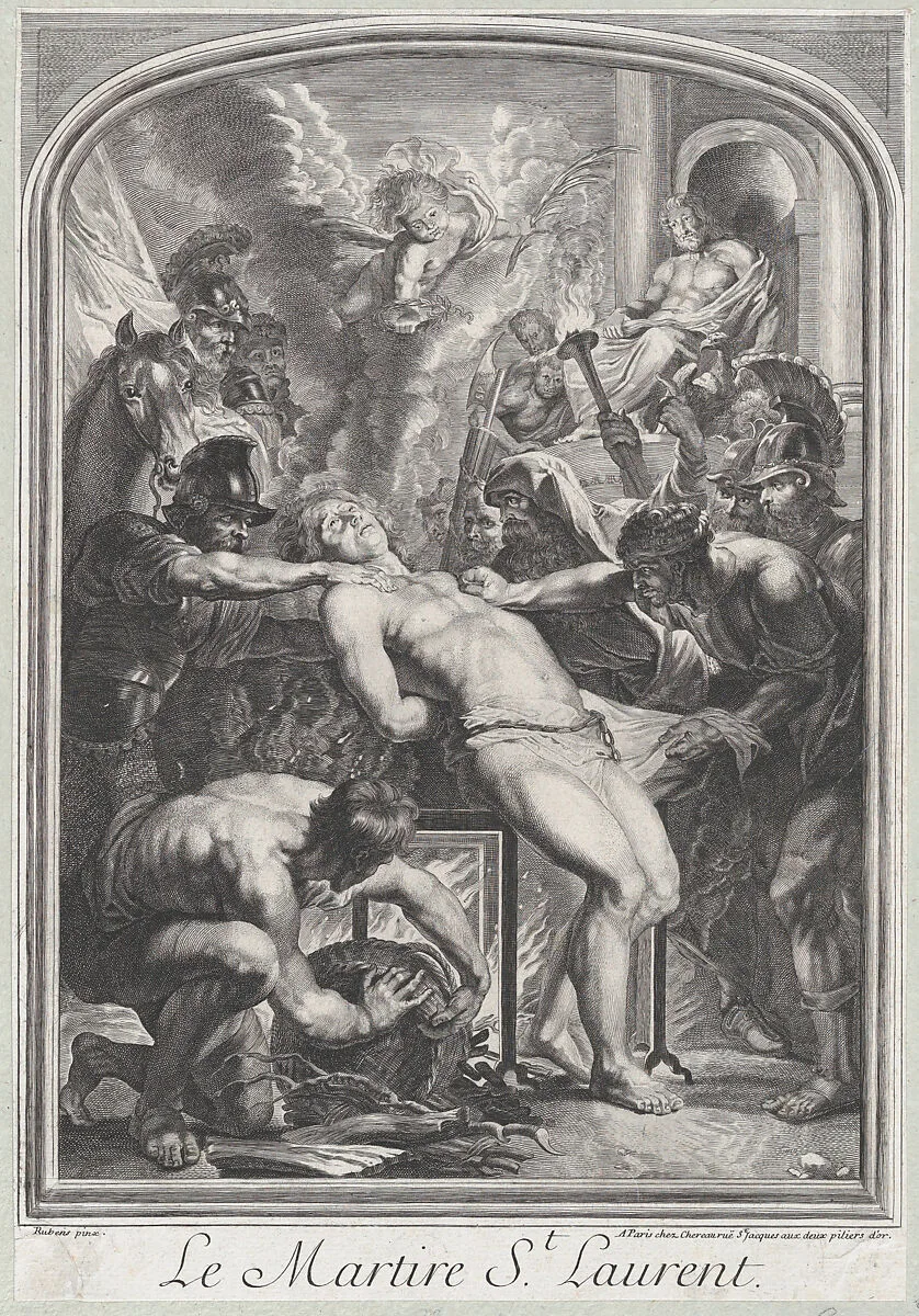 Saint Lawrence at the Stake — Anonymous|Peter Paul Rubens|François I Chéreau|Lucas Vorsterman I