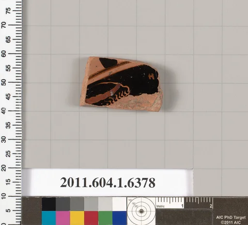 Terracotta fragment of a kylix (drinking cup)