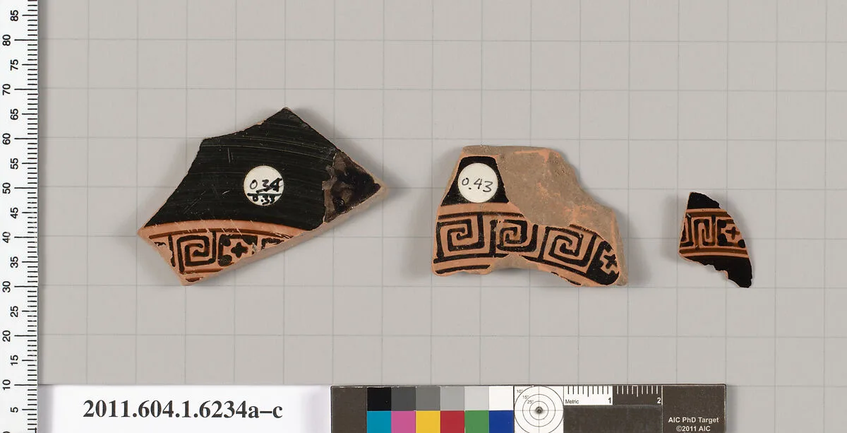 Terracotta fragments of kylikes (drinking cups) — Unknown
