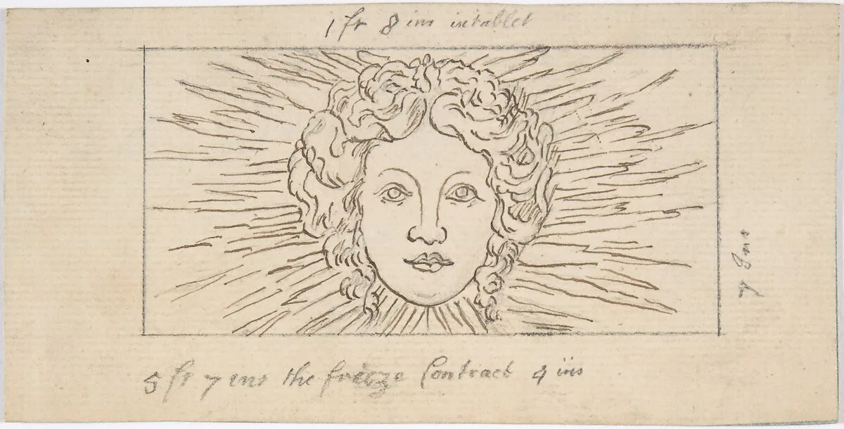 Head of Apollo in Glory — Anonymous, British, late 18th–early 19th century