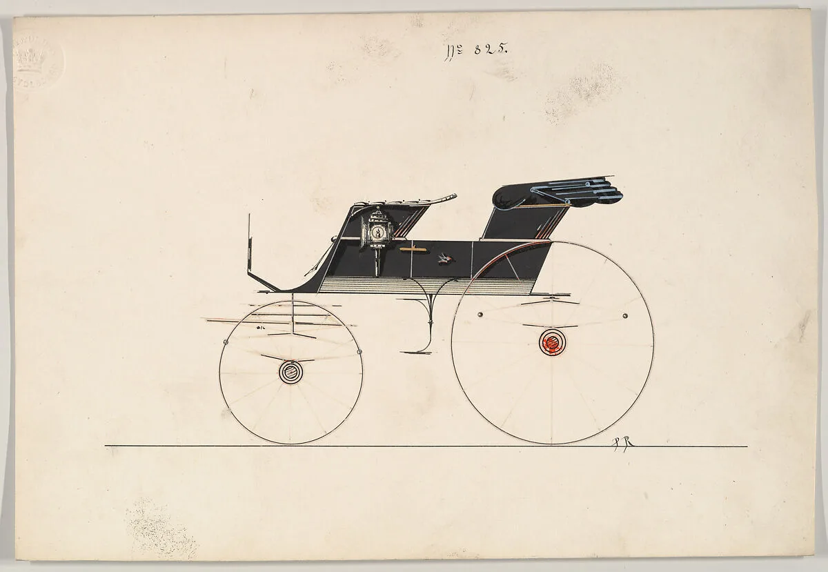 Design for Phaeton, no. 825 — Brewster & Co.|Paul Rodissart