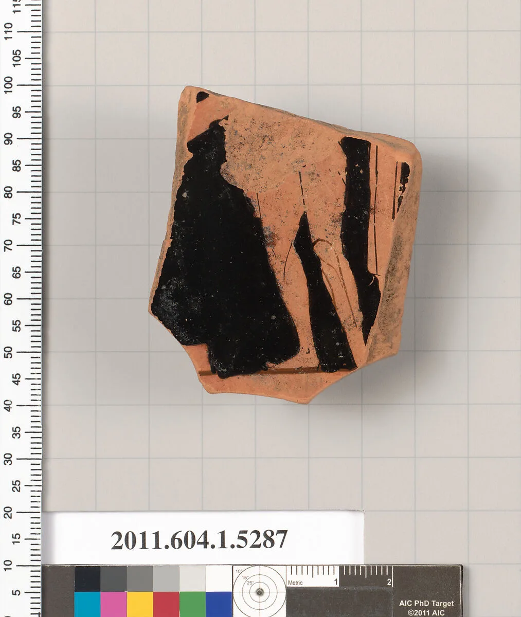 Terracotta fragment of a kylix (drinking cup) — Unknown