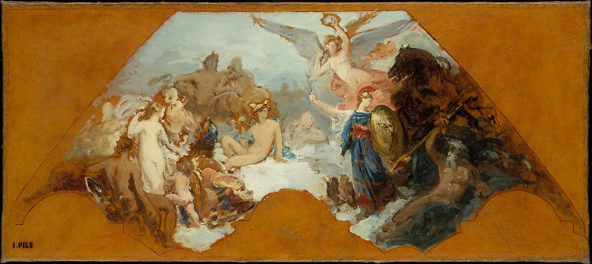 Minerva Combating Brute Force — Isidore Pils