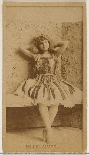 Mlle. Aimee, from the Actors and Actresses series (N45, Type 8) for Virginia Brights Cigarettes
