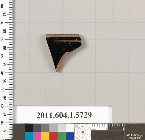 Terracotta rim fragment of a kylix: eye-cup (drinking cup)