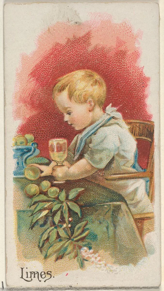 Limes, from the Fruits series (N12) for Allen & Ginter Cigarettes Brands — Allen & Ginter|George S. Harris & Sons